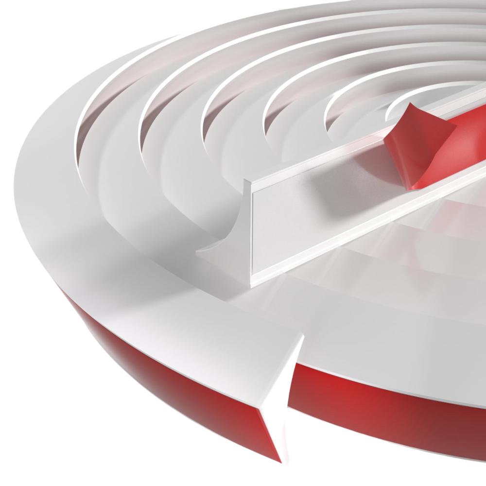 Самоклеящийся четвертькруглый плинтус Гибкий плинтус для пола Ванная/Кухонная столешница