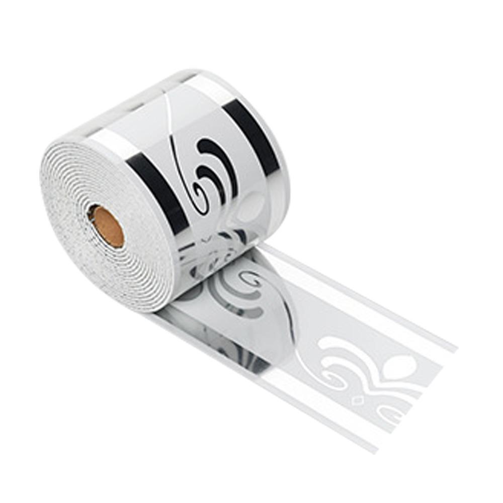 Вспененная самоклеящаяся плинтус Самоклеящийся дизайн Материал ПВХ Водонепроницаемый плинтус Мраморный узор