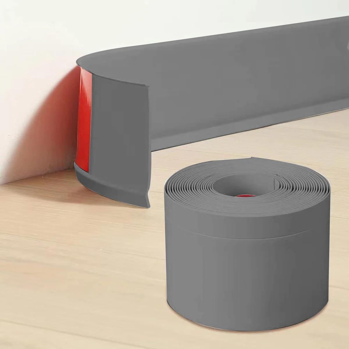 Новый гибкий плинтус 4 дюйма самоклеящийся виниловый настенный плинтус отслаивающийся и приклеивающийся угловой плинтус резиновый настенный плинтус